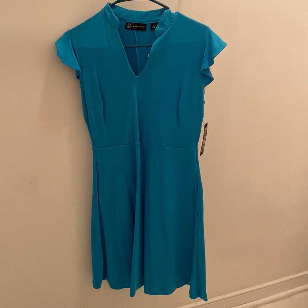 NYC&CO blue dress Small NWT